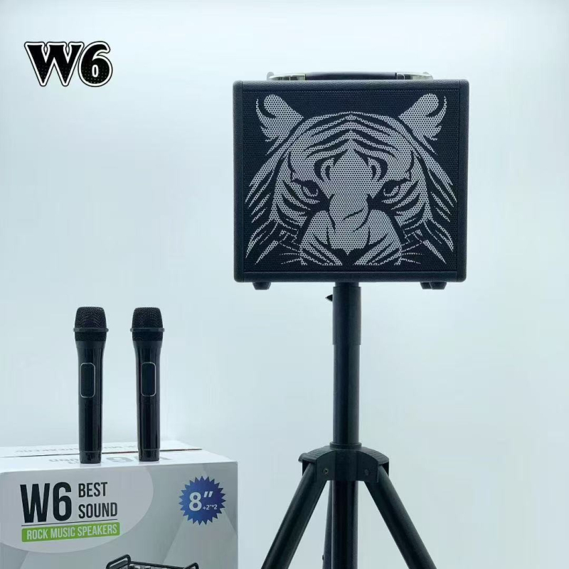 Microfon wireless pentru karaoke cu difuzor încorporat – Putere 100W, Bluetooth 5.3, Baterie 6000mAh, Gama de frecvențe 100 Hz–20 kHz