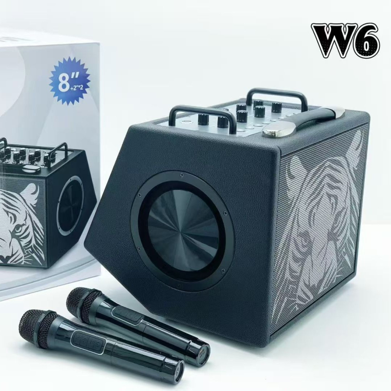 Microfon wireless pentru karaoke cu difuzor încorporat – Putere 100W, Bluetooth 5.3, Baterie 6000mAh, Gama de frecvențe 100 Hz–20 kHz