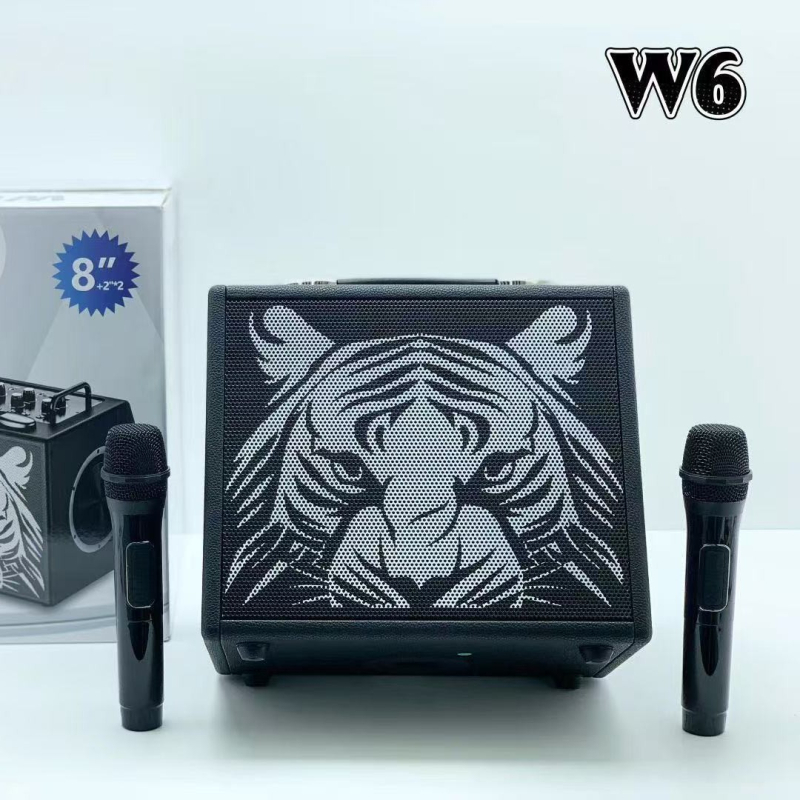 Microfon wireless pentru karaoke cu difuzor încorporat – Putere 100W, Bluetooth 5.3, Baterie 6000mAh, Gama de frecvențe 100 Hz–20 kHz