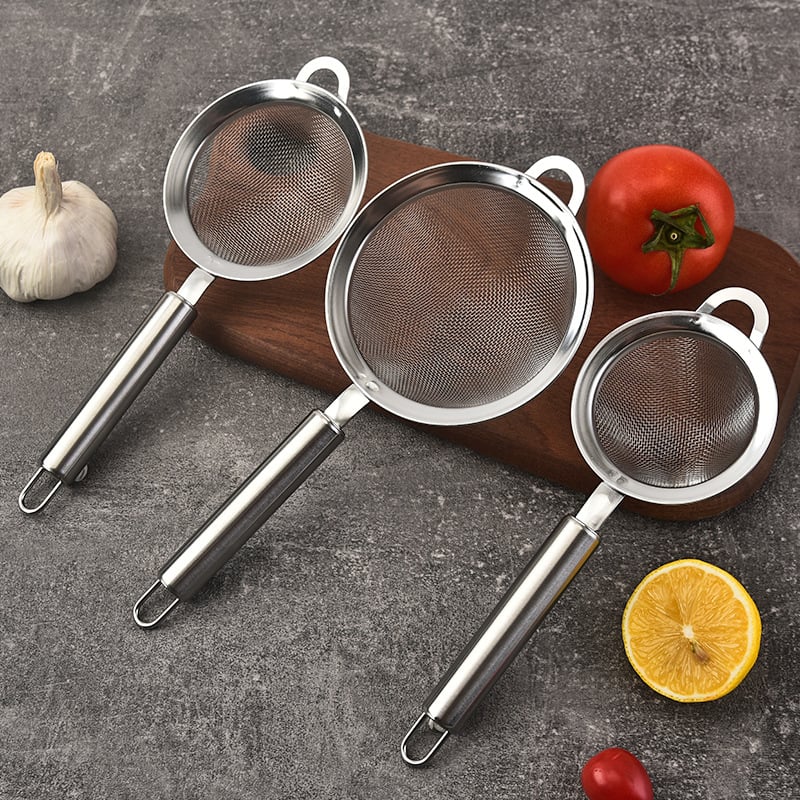 Nehrđajući čelični mrežasti sito 304 za kućnu kuhinju – filtrira sojino mlijeko, sok, ulje i brašno