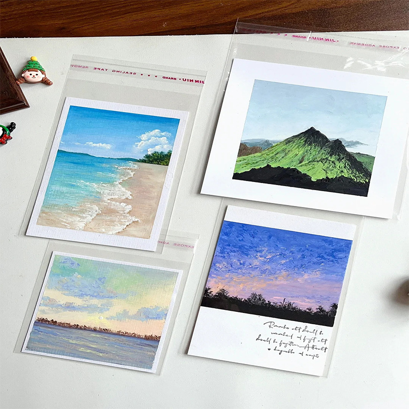 OPP samozatvara vrećica za umjetnička djela: uljni pastel, akvarel, skice i fotografije – zaštita od prašine, visoka transparentnost