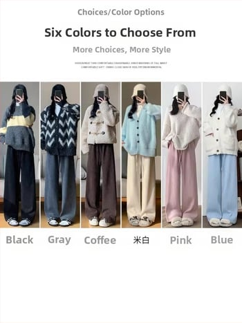 Női egyenes nadrág, magas derekú, 80-90% poliészter, elegáns városi stílus, ősz 2025