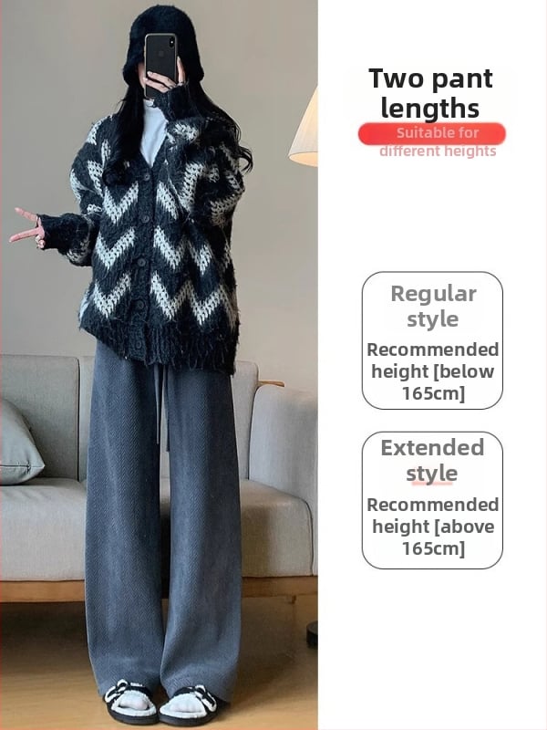 Női egyenes nadrág, magas derekú, 80-90% poliészter, elegáns városi stílus, ősz 2025