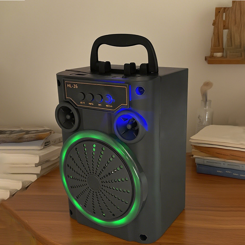 Φορητό Bluetooth ηχείο με Bluetooth 5.3, εμβέλεια 10 μ., ισχύος εξόδου 5W, αναπαραγωγή από κάρτα/USB, LED φωτισμός