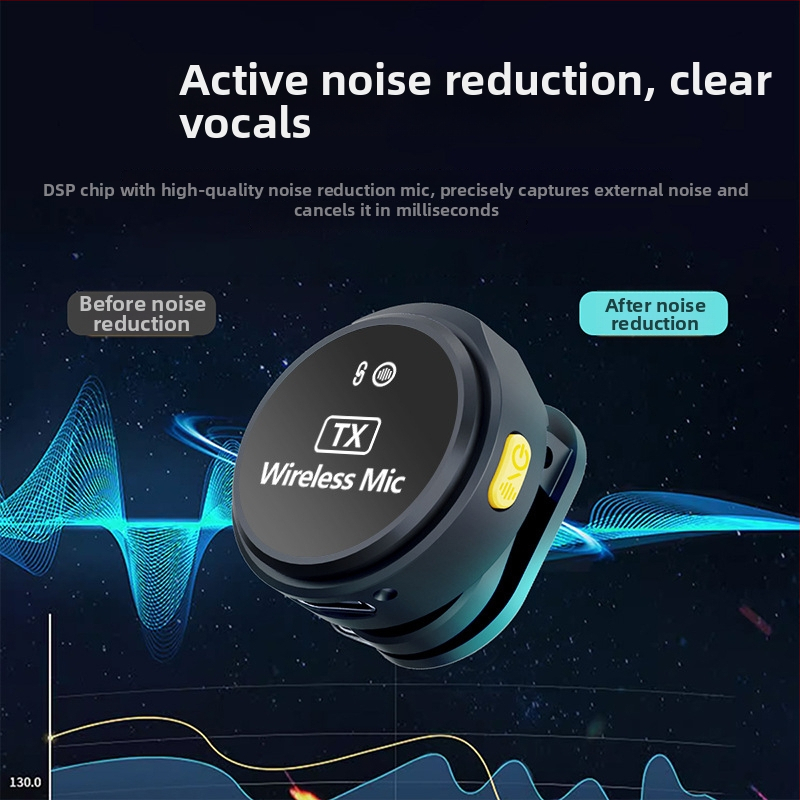 Q8 lavalier mikrofon élő közvetítéshez és interjúkhoz – frekvenciatartomány 20 Hz–20 kHz, SNR ≥60 dB, kapacitív kapszula, beépített akkumulátor, professzionális felvétel