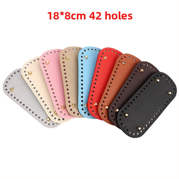 Hongruida PU kožená základňa s krížovým vzorom pre DIY pletenú tašku – jar 2025 vydanie, priedušná a znižujúca záťaž batožiny