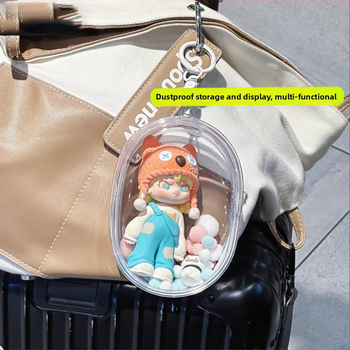 Prozirna PVC torbica za prikazivanje i pohranjivanje malih lutaka (10–20 cm) – prašinu štiti, viseći organizator