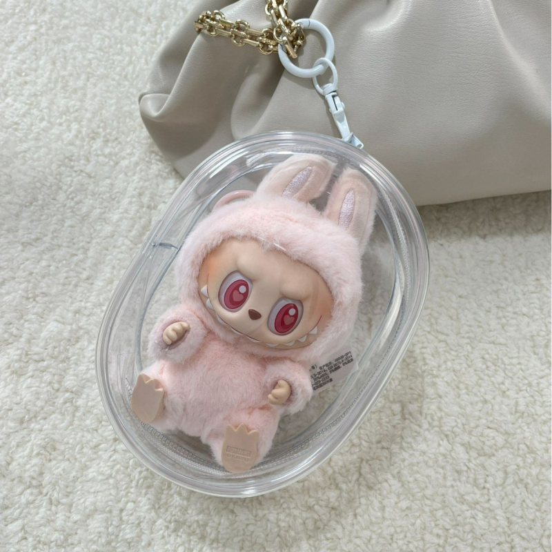 Prozirna PVC torbica za prikazivanje i pohranjivanje malih lutaka (10–20 cm) – prašinu štiti, viseći organizator
