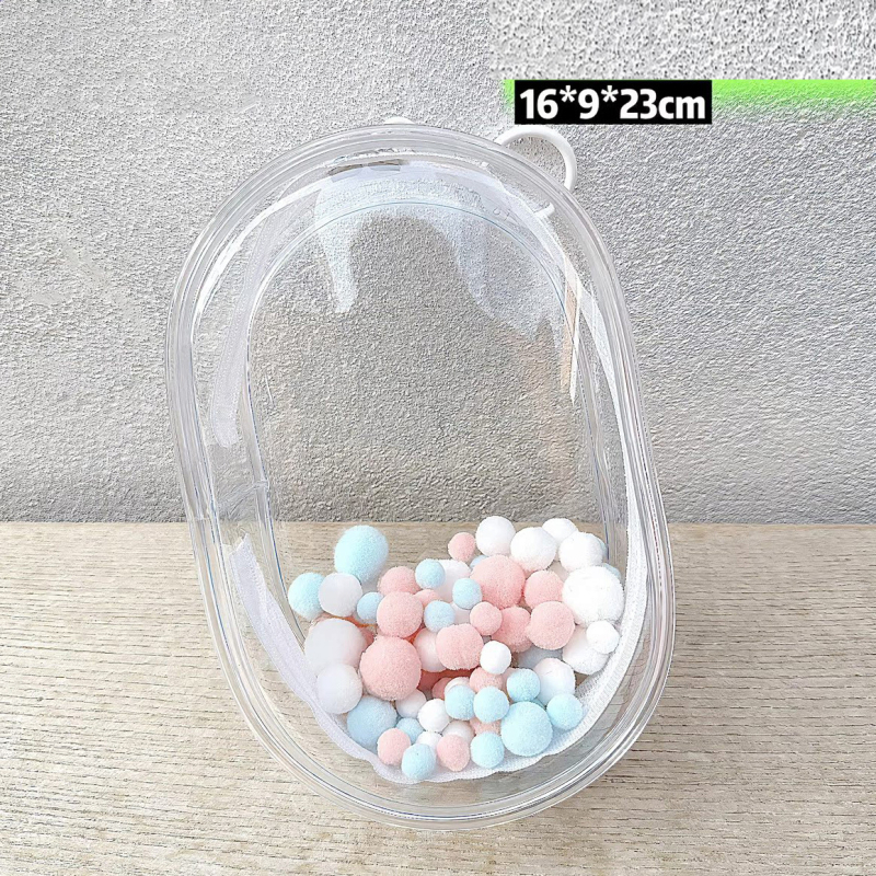 Prozirna PVC torbica za prikazivanje i pohranjivanje malih lutaka (10–20 cm) – prašinu štiti, viseći organizator