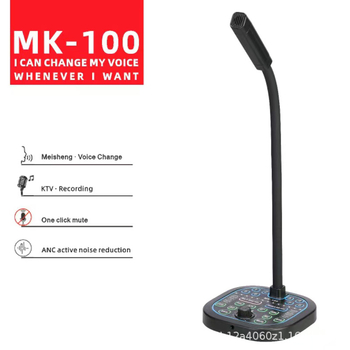 Mikrofón na zmenu hlasu s audiokartou pre PC a mobil, omnidirečný, pohyblivý vinut kapsule, SNR ≥ 70 dB