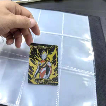 Album za pohranu kartica s 11 rupa, 3 sloja, unutarnje stranice s mrežom od 9 kvadrata, PP unutarnje stranice, prilagodljiv, kompatibilan s 3 otvorima