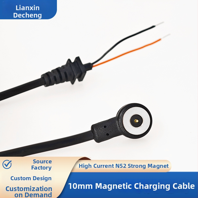 Γωνιακό μαγνητικό καλώδιο φόρτισης, 10 mm μαγνητική διεπαφή, μαγνήτης N52, κυκλικό μαγνητικό καλώδιο, συμβατό με παιχνίδια, μασάζ και καλλυντικές συσκευές