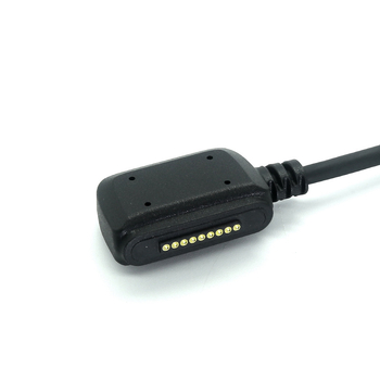 Μαγνητικό USB καλώδιο φόρτισης για έξυπνες συσκευές, USB 2.0 AM προς 9P pogo pin, Goochain, προσαρμόσιμο μοντέλο, Κωδικός προϊόντος L24030802