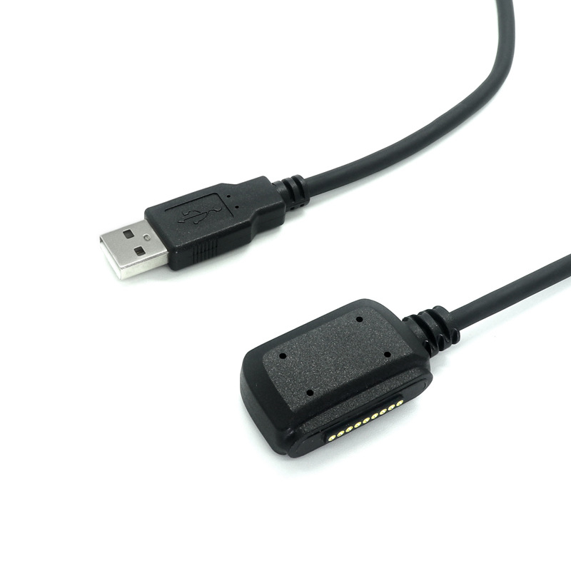 Μαγνητικό USB καλώδιο φόρτισης για έξυπνες συσκευές, USB 2.0 AM προς 9P pogo pin, Goochain, προσαρμόσιμο μοντέλο, Κωδικός προϊόντος L24030802