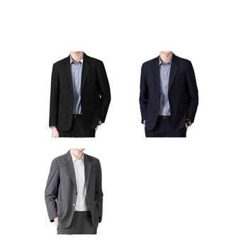 Romon ανδρικό casual σακάκι, Stand collar, μονόμπροστο, χαλαρή γραμμή, λεπτό ύφασμα, κύριο ύφασμα: λινό