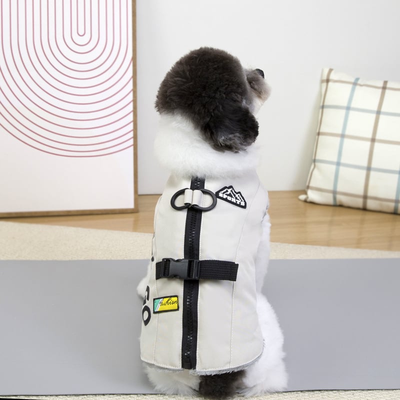 Háziállat ruházat – hegymászó-stílusú kétlábú dizájn, poliészter kabát, Dadagou márka, szabadidős stílus