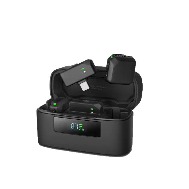D18 Lavalier mikrofon s AI smanjenjem šuma za live streaming - magnetski klip, žični, dvokanalni, 100 Hz–20 kHz, SNR ≥75 dB, 300–500 mAh, 3–6 h, kompatibilan Apple i Android