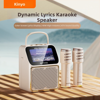 K800 difuzor karaoke cu microfon încorporat și afișaj versuri | Bluetooth 5.3 | 20 Hz-20 kHz | SNR ≥75 dB | 2 difuzoare | IPX3 rezistent la apă