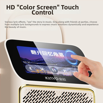 K800 difuzor karaoke cu microfon încorporat și afișaj versuri | Bluetooth 5.3 | 20 Hz-20 kHz | SNR ≥75 dB | 2 difuzoare | IPX3 rezistent la apă