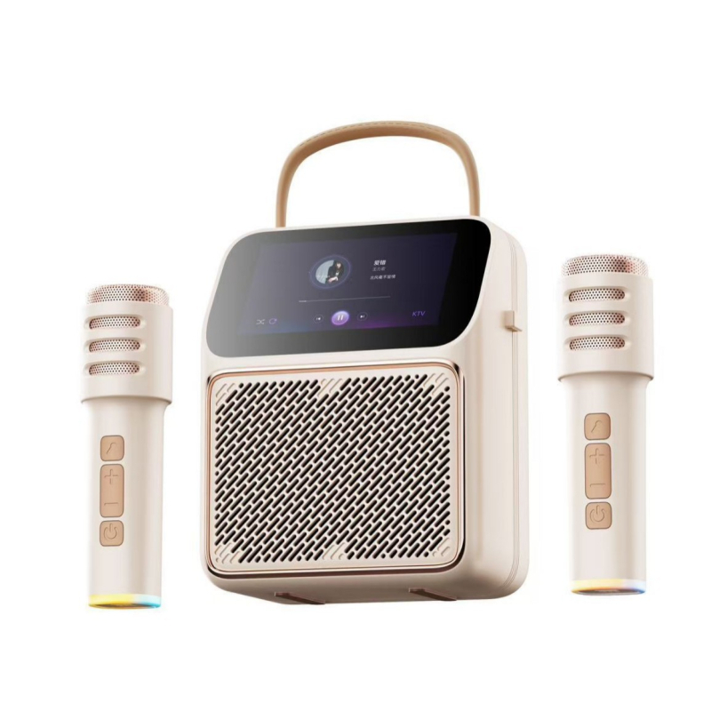 K800 difuzor karaoke cu microfon încorporat și afișaj versuri | Bluetooth 5.3 | 20 Hz-20 kHz | SNR ≥75 dB | 2 difuzoare | IPX3 rezistent la apă
