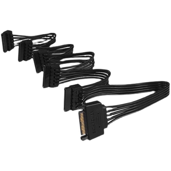 Chuangshida Cablu adaptor SATA 15Pin 1 la 5, divizor de alimentare, cupru