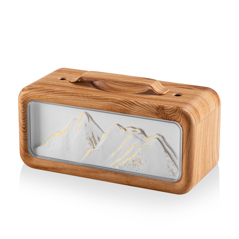 Настолен овлажнител за въздуха с двойни изходи за мъгла, голям изход на мъгла, амбиентна светлина, USB захранване