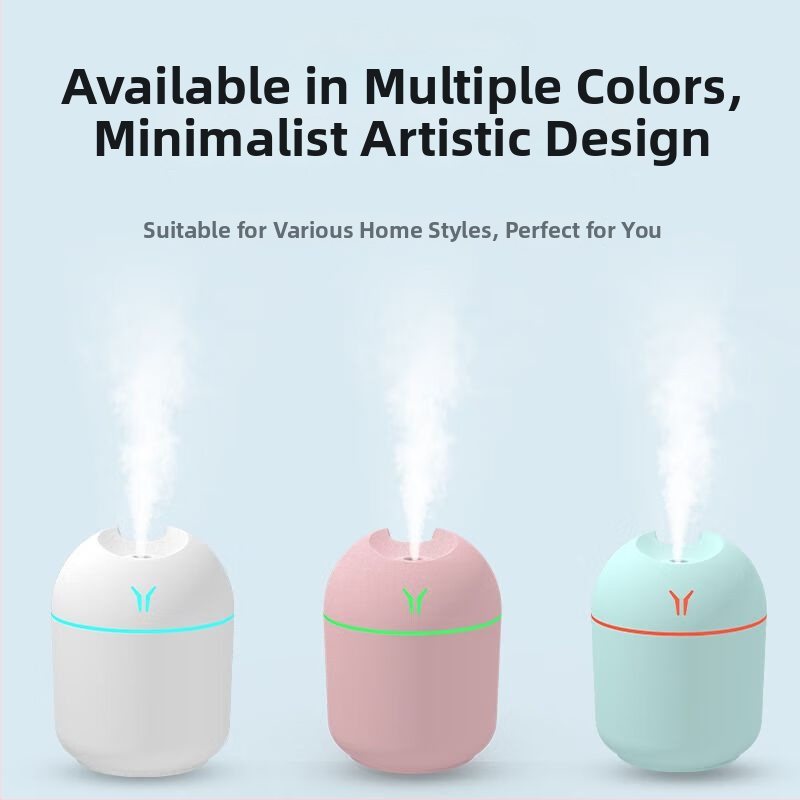 Увлажнител за въздух Small Y за обхват 31–40 м², резервоар под 0,5 л, 1 изход за мъгла, захранване със суха батерия, напрежение ≤36V