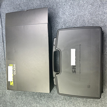 GLXD4 Sistem de microfoane wireless cu două canale, baterie detașabilă 300–500 mAh, interval de frecvență 40 Hz–20 kHz, SNR ≥75 dB, autonomie 6–8 ore