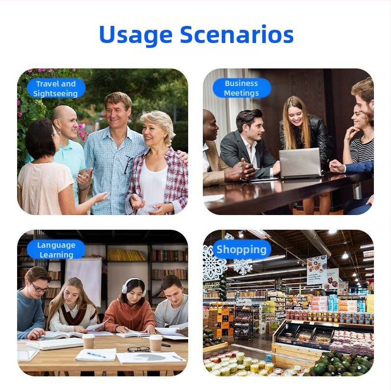 Prenosný inteligentný hlasový prekladač s Android OS, Bluetooth, dosah 10 m, batéria 1500 mAh, dotyková obrazovka + tlačidlá, Model T18