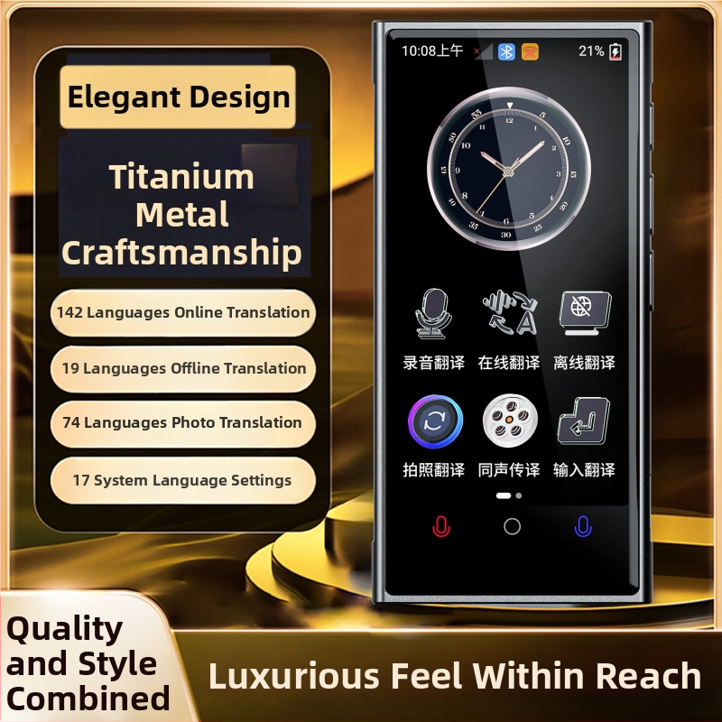 Prijenosni globalni pametni prevoditelj s offline prijevodom – Android, Bluetooth, Wi‑Fi, dodirni zaslon, model Q09