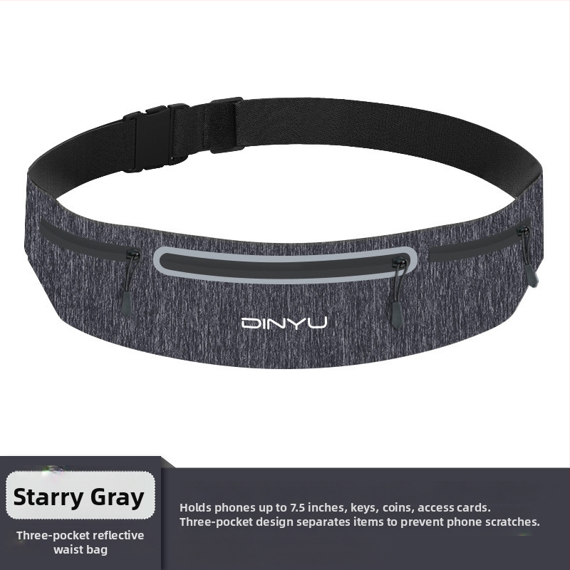 Спортна поясна чанта за телефон - дишаща, водоустойчива, ултралека; унисекс, за спортове на открито