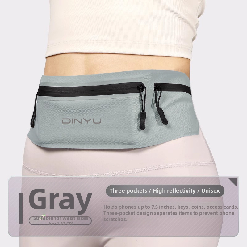 Спортна поясна чанта за телефон - дишаща, водоустойчива, ултралека; унисекс, за спортове на открито