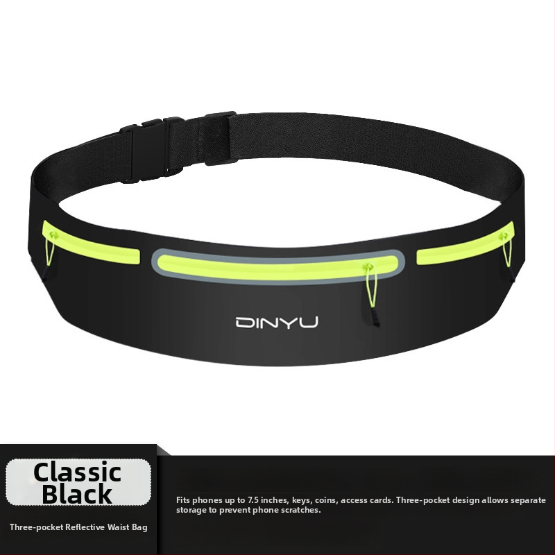 Спортна поясна чанта за телефон - дишаща, водоустойчива, ултралека; унисекс, за спортове на открито