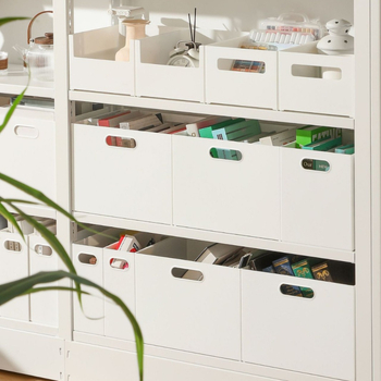 Κουτί αποθήκευσης σε ιαπωνικό στιλ, με καπάκι και ρόδες, για κάτω από το γραφείο, χωρητικότητας 15 L, από PS πλαστικό.