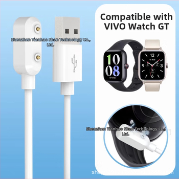 Magnetický USB nabíjací dátový kábel pre Vivo Watch GT a IQOO Watch GT (USB na 2-pin) - Beautiful