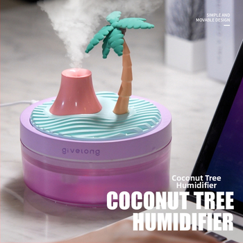 Zvlhčovač s krajinkou pre domáce použitie – USB difuzér pre aromaterapiu, 1 výstup hmly, časovač 2–8 h, nízka hlučnosť, objem nádrže do 0,5 l