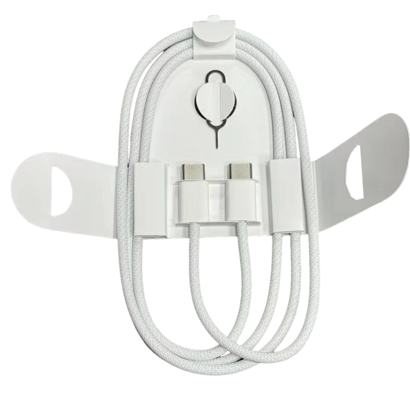 Πλεκτό USB-C καλώδιο φόρτισης συμβατό με Apple για iPhone 15/16, γρήγορη φόρτιση, 60W, πιστοποιημένο 3C