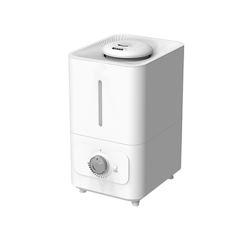 Umidificator ultrasonic cu ieșiri duble de ceață, potrivit pentru camere de 41–60 m², temporizator >8 h, funcționare silențioasă <36 dB