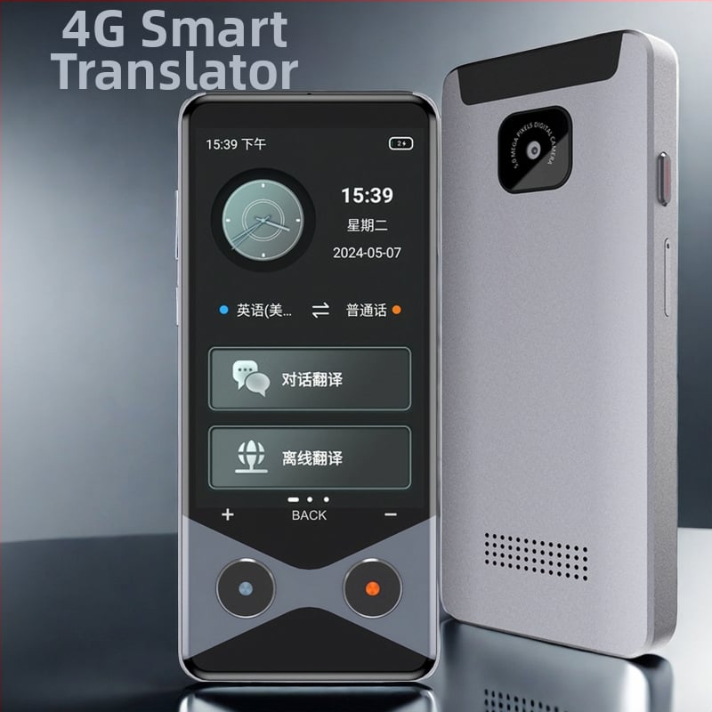 V9000 nyelvi fordító offline fordítással, fényképes fordítással, 4G-kapcsolattal, alumínium ötvözetű ház