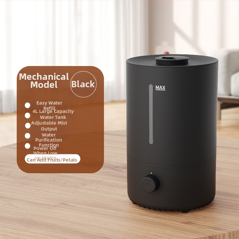 Umidificator ultrasonic pentru casă, rezervor mare de 4.1-6 L, potrivit pentru 21-30 m², telecomandă cu temporizator >8 ore, zgomot 36-45 dB (Model 2503)