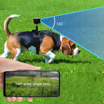 4G kamera pre domáce zviera s nákrčným pásom – 2MP, nočná vízia, dosah 10 m, microSD až do 128 GB, Android a iOS kompatibilné