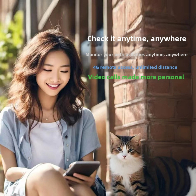 4G kamera pre domáce zviera s nákrčným pásom – 2MP, nočná vízia, dosah 10 m, microSD až do 128 GB, Android a iOS kompatibilné