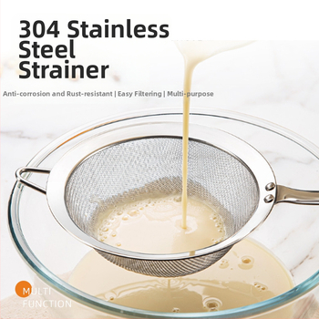 Gealss Filtru din oțel inoxidabil 304, cu plasă fină pentru lapte de soia, rezistent la căldură