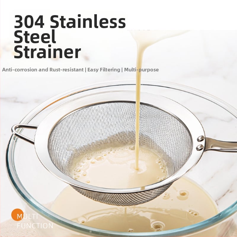 Gealss Filtru din oțel inoxidabil 304, cu plasă fină pentru lapte de soia, rezistent la căldură
