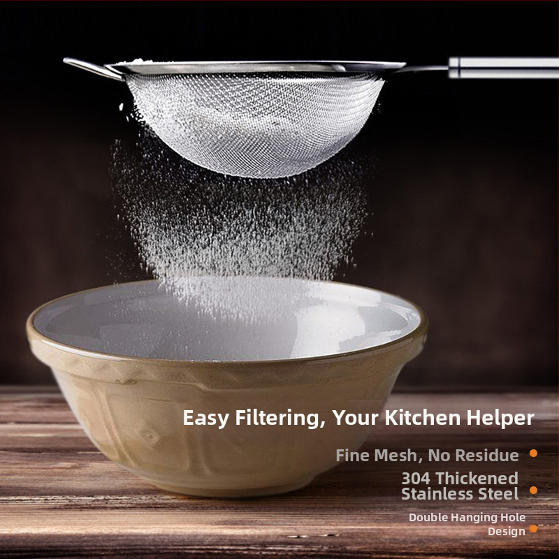Gealss Filtru din oțel inoxidabil 304, cu plasă fină pentru lapte de soia, rezistent la căldură