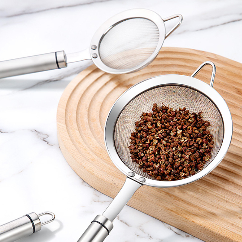 Gealss Filtru din oțel inoxidabil 304, cu plasă fină pentru lapte de soia, rezistent la căldură