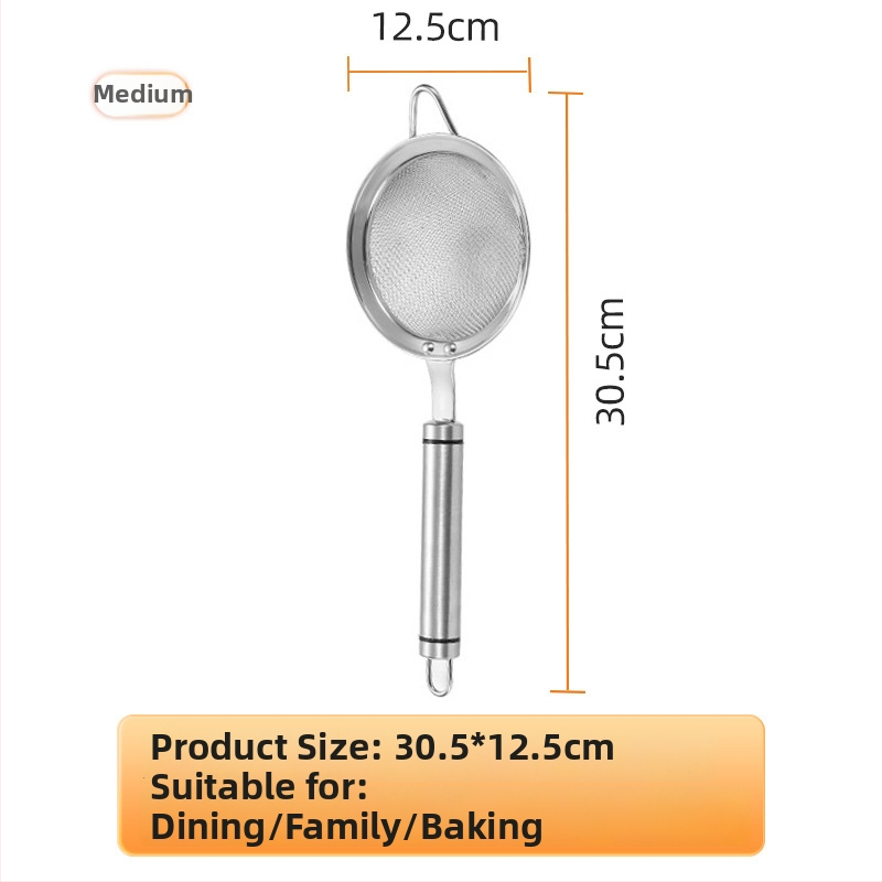 Gealss Filtru din oțel inoxidabil 304, cu plasă fină pentru lapte de soia, rezistent la căldură
