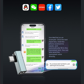 Beaile S16-S Traducător portabil pentru 140 de limbi — traducere sincronă, completare automată de text, interfața Apple Dock, greutate 50 g