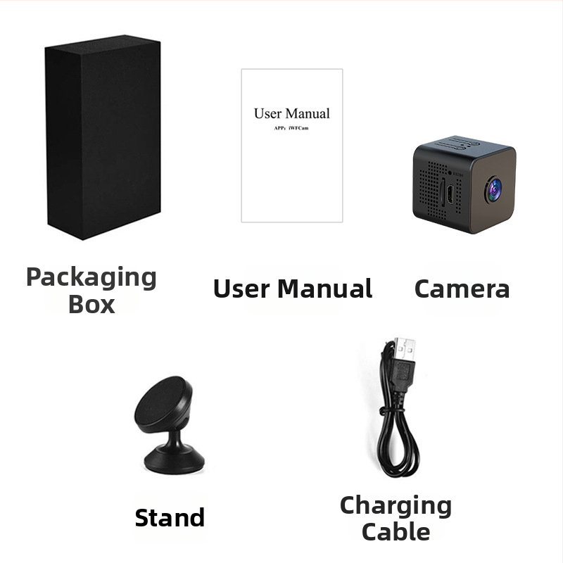 Cameră de securitate X1 1080p, stocare pe card TF, baterie de 90 de minute, înregistrare video și fotografii