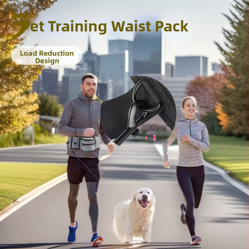 Спортна поясна чанта за спорт на открито — полиестер, подплата от найлон, едноцветен модел, дизайн за намаляване на натоварването, буферен пружинен механизъм 50 cm × 4 mm